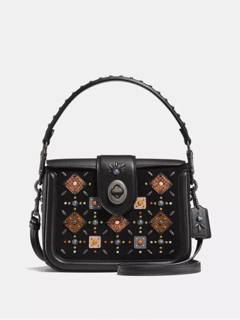 Coach
Page Crossbody With Prairie Rivets And Snakeskin Detail